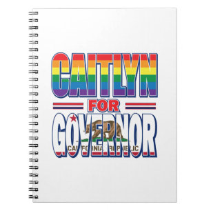 Caitlyn Gay Pride for Governor Notebook