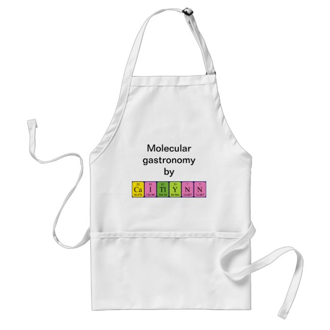 Caitlynn periodic table name apron (Front)