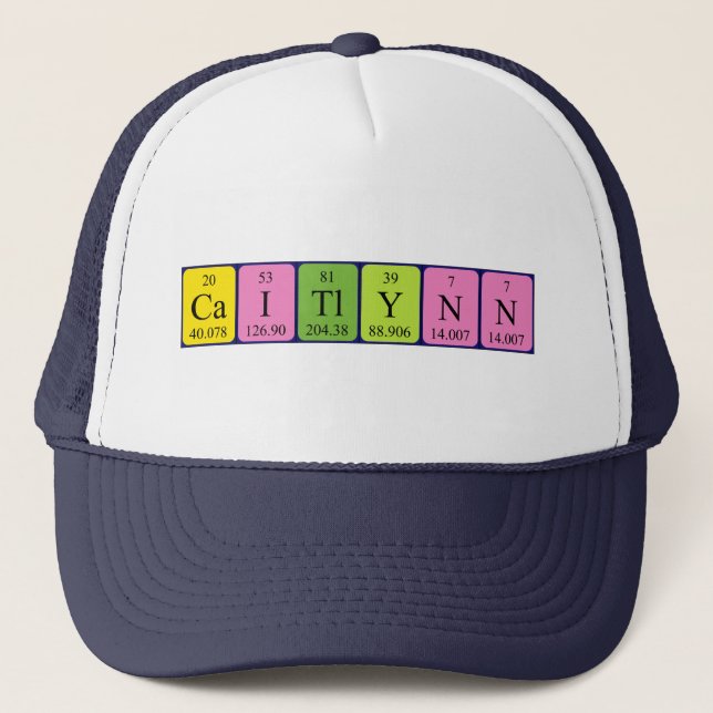 Caitlynn periodic table name hat (Front)