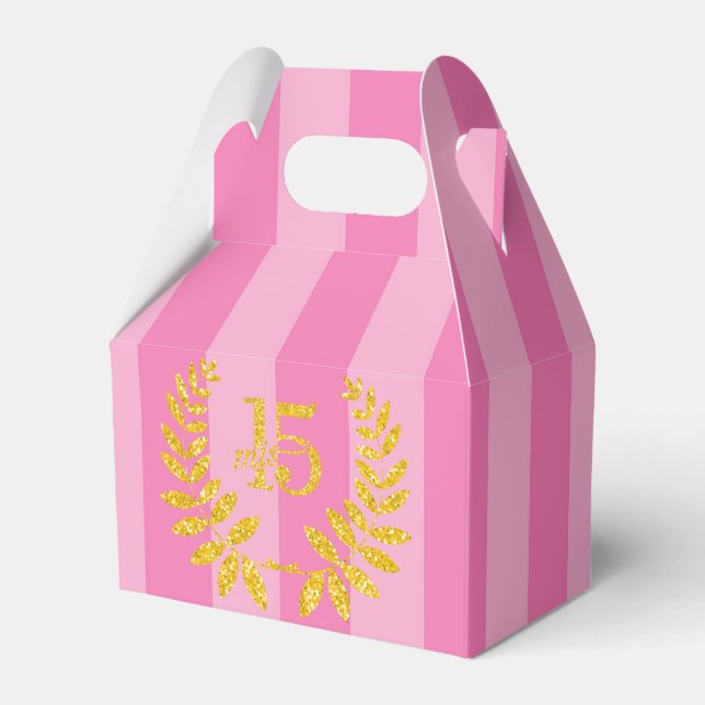 Caja  para recuerdo de 15 años favour box (Front Side)