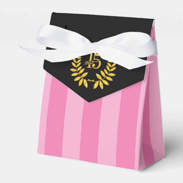 Caja para recuerdos 15 Años Favour Box (Front Side)