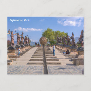 Cajamarca, Perú, Alameda de los Incas Postcard