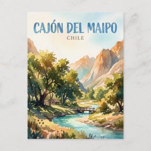 Cajón del Maipo Chile Postcard