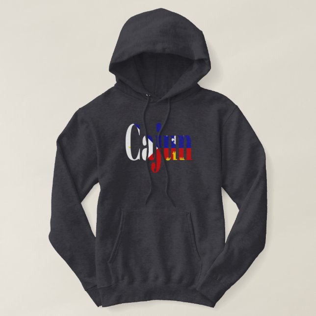 Cajun Acadian Flag Louisiana Hoodie (Design Front)