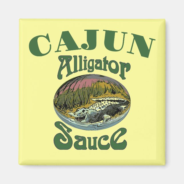 Cajun Alligator Sauce Magnet (Front)