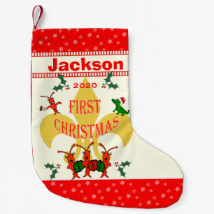 Cajun Baby First Christmas Small Christmas Stocking