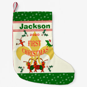 Cajun Baby First Christmas Small Christmas Stocking