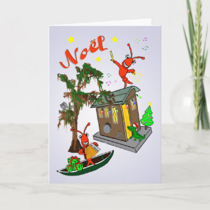 Cajun Bayou Christmas Holiday Card