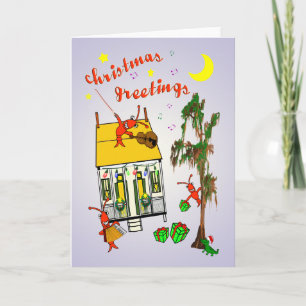 Cajun Bayou House Christmas Holiday Card