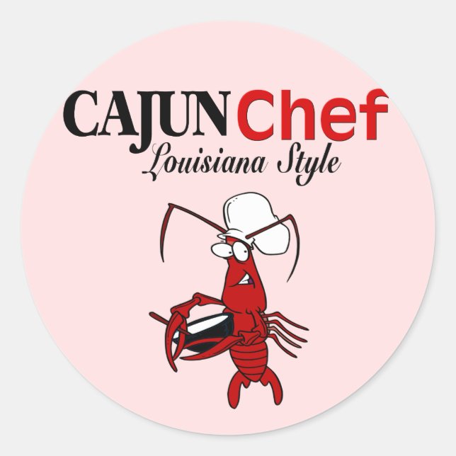 Cajun Chef Classic Round Sticker (Front)