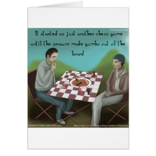 Cajun Chess Funny Cartoon