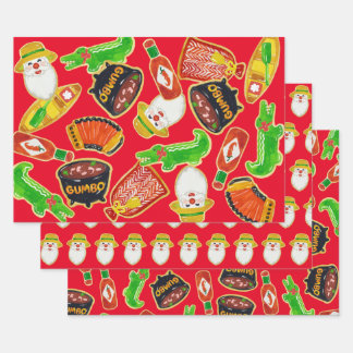 Cajun Christmas Cookie Wrapping Paper Sheet