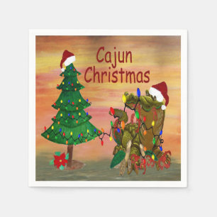 Cajun Christmas Holiday party Napkin