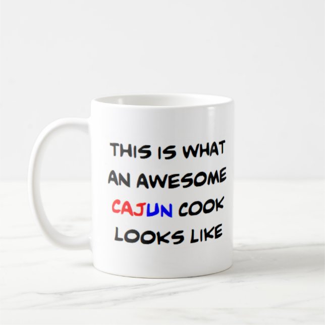 cajun cook, awesome coffee mug (Left)