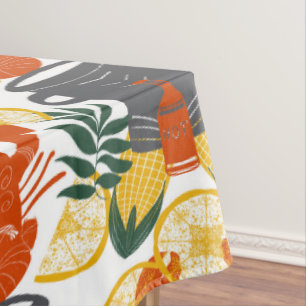 Cajun Crawfish Boil Tablecloth – Festive Seafood C