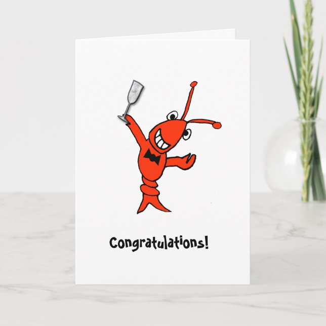 Cajun Crawfish/Lobster Personalised Card (Front)