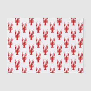 Cajun Crawfish Silhouette Tissue Paper