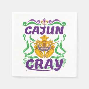 Cajun Cray Crawfish Boil Louisiana New Orleans Napkin