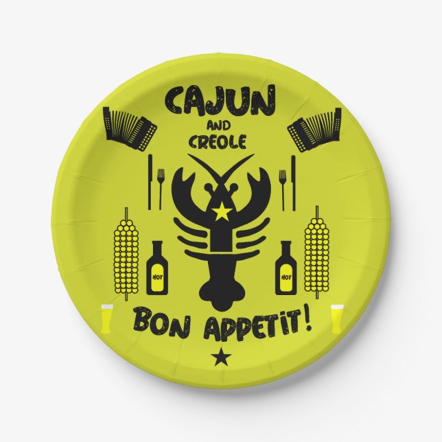 Cajun & Creole Cooks Paper Plate (Front)