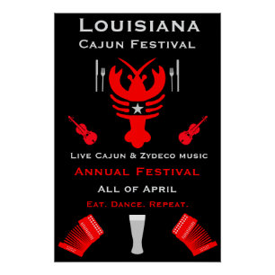 Cajun Festiva Promotion Poster