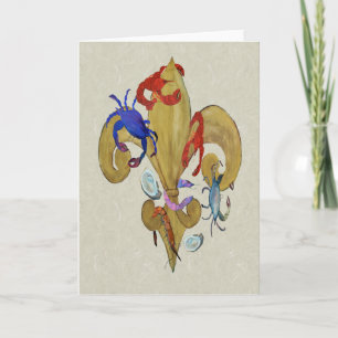 Cajun Fleur de lis Card