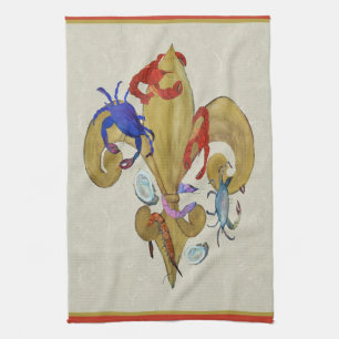 Cajun Fleur de lis  kitchen towels from art