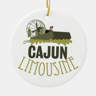 Cajun Limousine Ceramic Tree Decoration