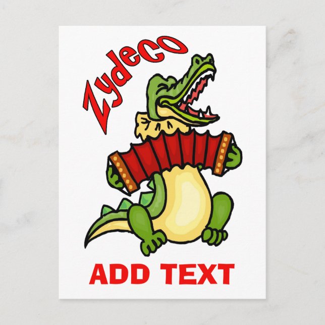 Cajun Music Postcard (Front)