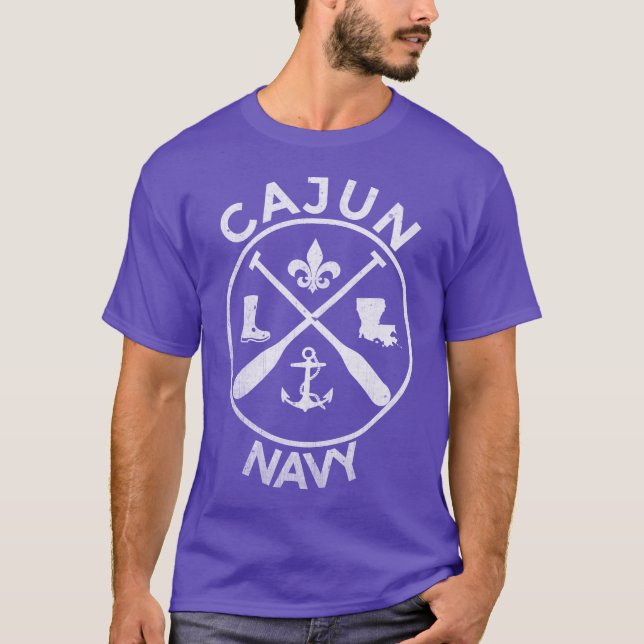 cajun navy rescue team hurricane relief boat louis T-Shirt (Front)