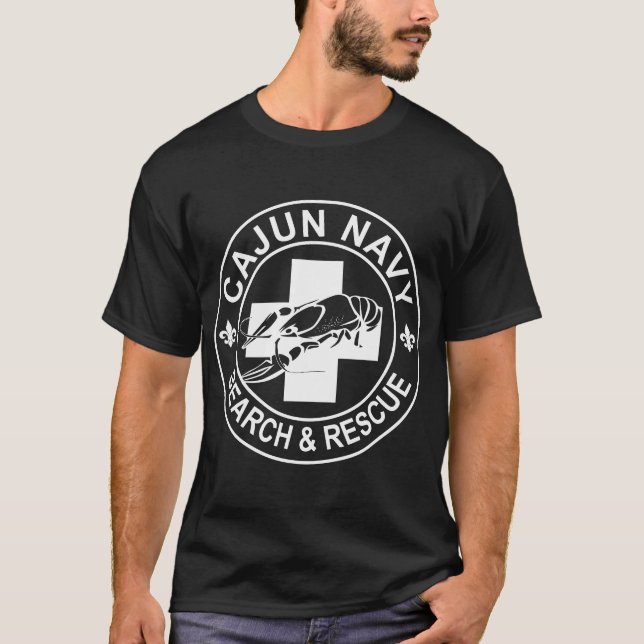 Cajun Navy Search And Rescue T-Shirt (Front)