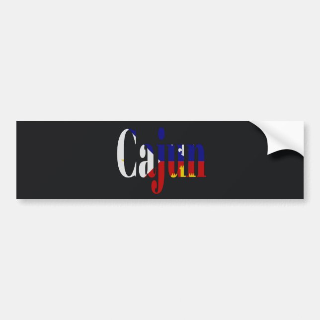 Cajun Pride Acadian Flag Louisiana Bumper Sticker (Front)