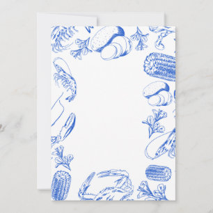 Cajun Seafood Boil – Southern Coastal Food Art Invitation