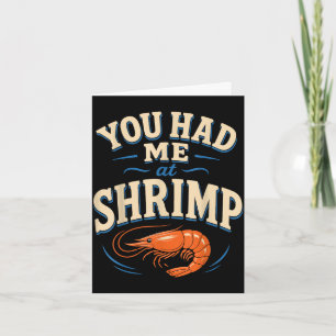 Cajun shrimp lover seafood card