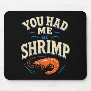 Cajun shrimp lover seafood mouse mat