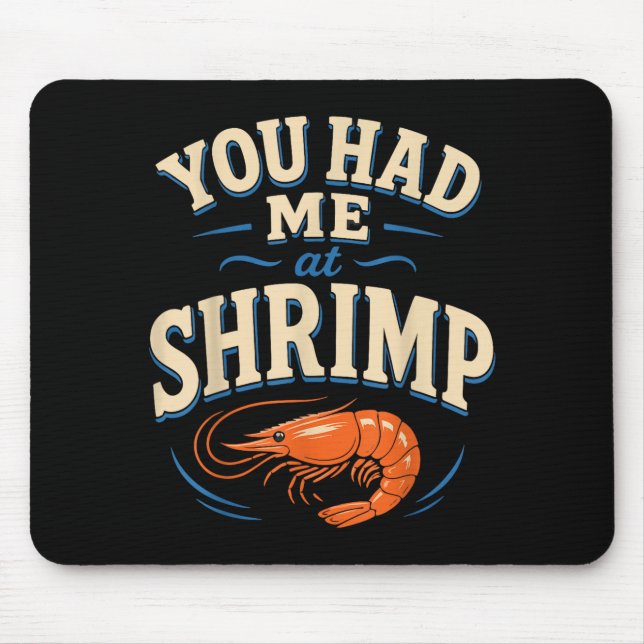 Cajun shrimp lover seafood  mouse mat (Front)