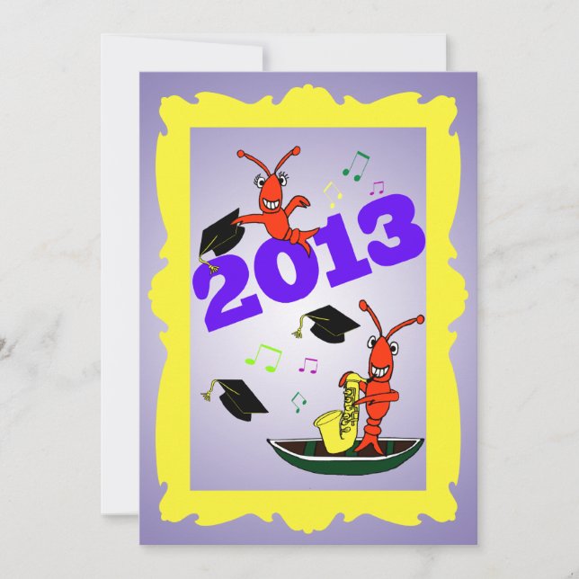 Cajun Themed Graduation 2013  Party Invitation (Front)