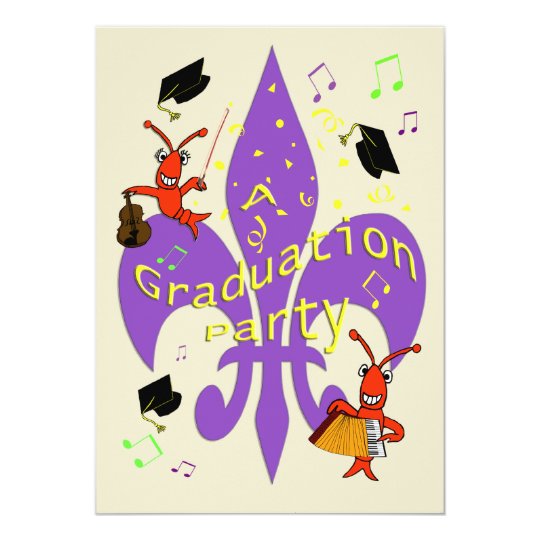 Cajun Themed Graduation Invitation