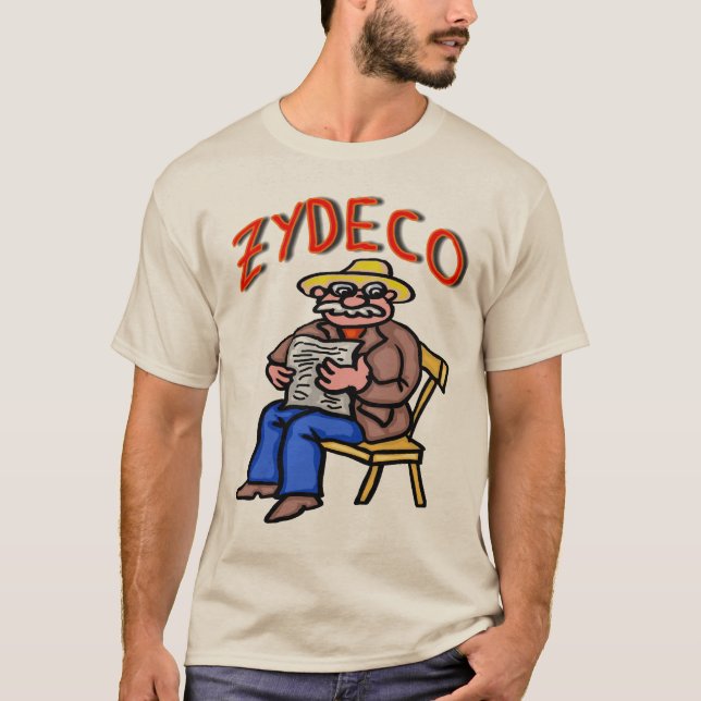 Cajun Zydeco Man T-Shirt (Front)