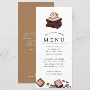 Cake Bake   Themed Menu