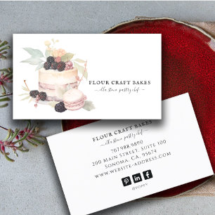 Cake Baker Bakery Pastry Chef Catering Business Card