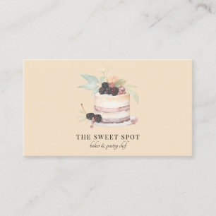Cake Baker Bakery Pastry Chef Catering Business Card