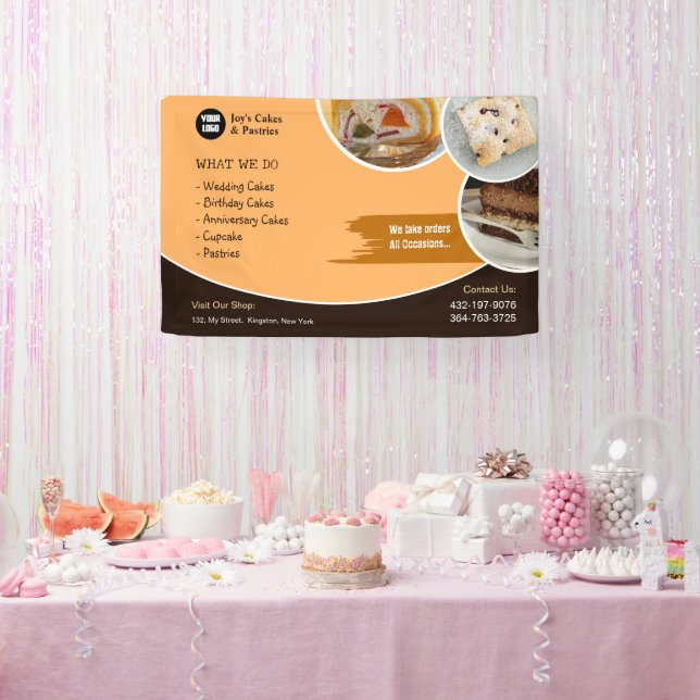 Cake Baker Custom Banner (Party)