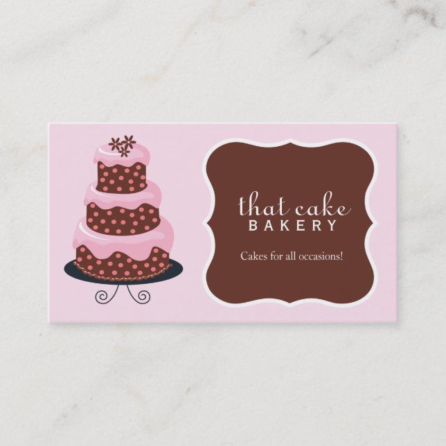 Cake Bakery Business Card (Front)