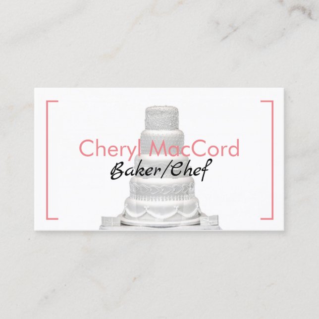 Cake Bakery Business Card (Front)