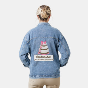 Cake Bakery Business Denim Jacket