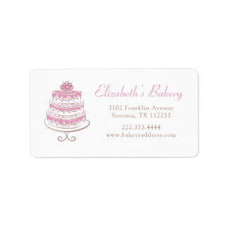 Cake Bakery Packaging Label