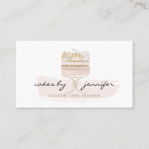 Cake Bakery Pastry Patisserie Wedding Organiser Business Card