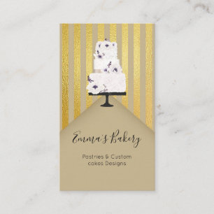 Cake Bakery, Patisserie , Cakes & Sweets Business Card
