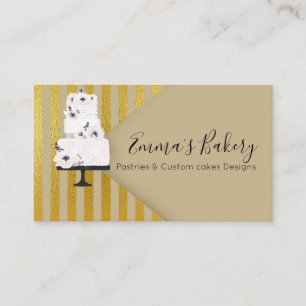 Cake Bakery, Patisserie , Cakes & Sweets Business Card