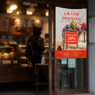Cake Bakery Small Business Grand Opening  Banner